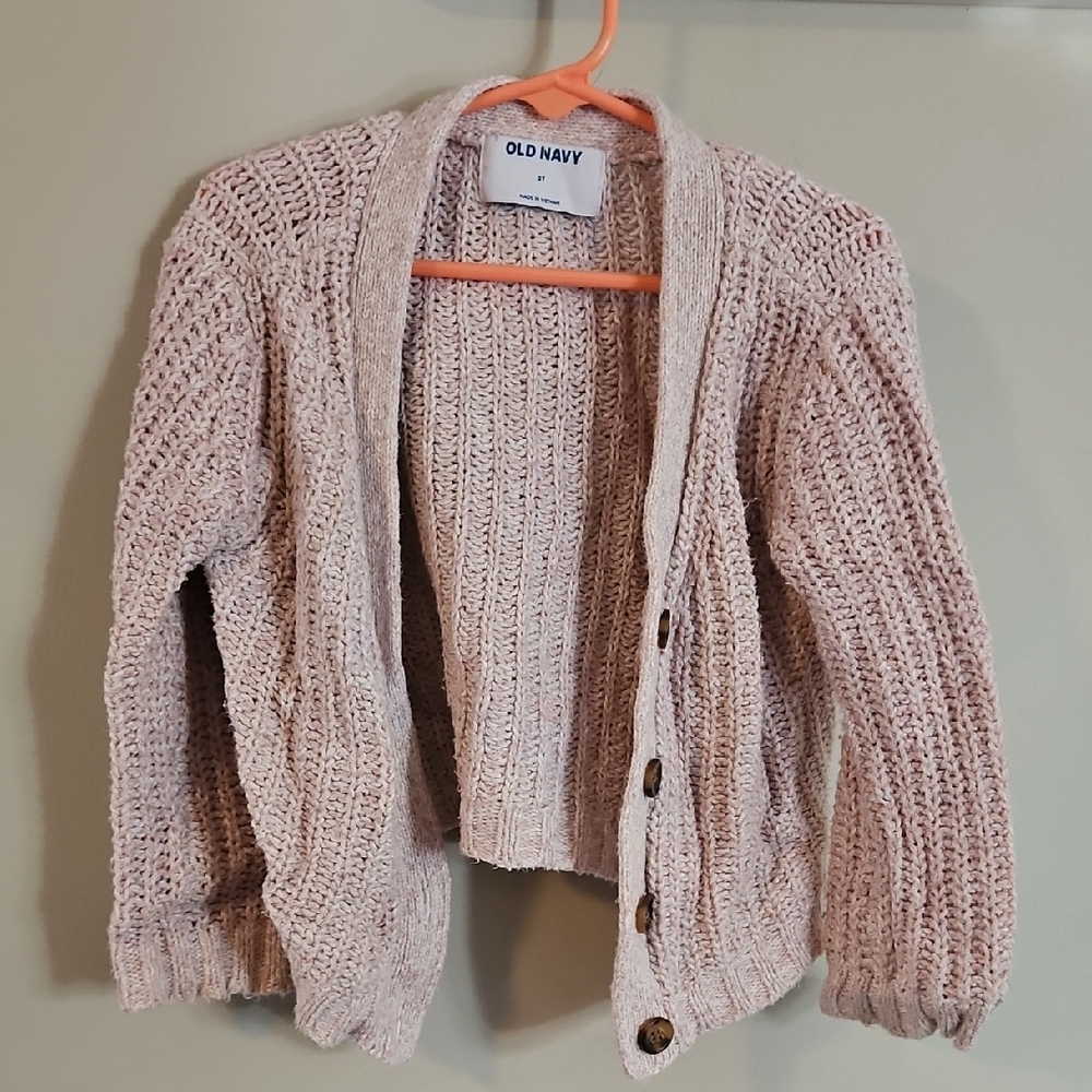 Old Navy Girl's Light Pink Cardigan